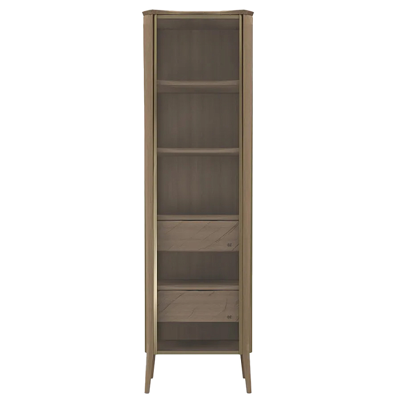 Витрина правая из массива дуба с 5-ю полками и 2-мя ящиками Tasteful Furniture Венге Седой Орех Капучино Витрина правая из массива дуба с 5-ю полками и 2-мя ящиками Tasteful Furniture Венге Седой Орех Капучино в Волгограде | Loft Concept