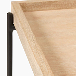 Консоль деревянной столешницей и полкой Wooden Table Top and Shelf варинант исполнения - 2 | Loft Concept в Волгограде