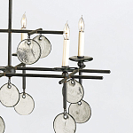 Люстра подвесная с 8-ю лампами и стеклянными круглыми подвесками Currey & Company варинант исполнения - 5 | Loft Concept в Волгограде