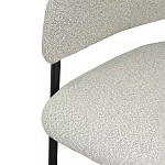 Стул мягкий с подлокотниками Chair Gray Upholstery Boucle варинант исполнения - 6 | Loft Concept в Волгограде