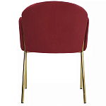 Стул бордовый на золотистых ножках Burgundy Chair варинант исполнения - 4 | Loft Concept в Волгограде