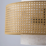 Подвесной светильник с декоративным поясом из плетеного бамбука Biuloggicu варинант исполнения - 7 | Loft Concept в Волгограде