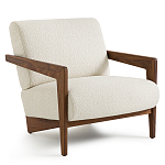 Кресло Avalon White Boucle из массива ореха варинант исполнения - 1 | Loft Concept в Волгограде