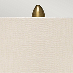 Настольная лампа с рифленым керамическим основанием в бронзовом цвете и жемчужным шёлковым абажуром Elstead Lighting варинант исполнения - 4 | Loft Concept в Волгограде