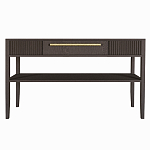 Дизайнерская Консоль с полкой и ящиком Primo Темный орех варинант исполнения - 8 | Loft Concept в Волгограде