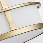 Потолочный светильник с белым матовым абажуром в металлическом каркасе Feiss варинант исполнения - 5 | Loft Concept в Волгограде