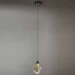 Подвесной светильник с хрустальным плафоном хром Esme Crystal Chrome Hanging Lamp варинант исполнения - 4 | Loft Concept в Волгограде