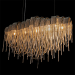 Люстра подвесная с металлическими цепочками и изогнутыми металлическими дугами 72 см Atlantis Chain варинант исполнения - 8 | Loft Concept в Волгограде