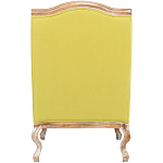 Кресло из натурального бука бежевое с изображением птиц и цветов Beige Green Chinoiserie Garden Armchair варинант исполнения - 2 | Loft Concept в Волгограде