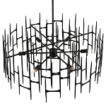 Люстра черная остроконечной формы Black Satin варинант исполнения - 3 | Loft Concept в Волгограде