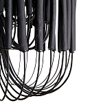 Люстра черная с несколькими ярусами деревянных палочек Bright Wooden Chandelier варинант исполнения - 6 | Loft Concept в Волгограде