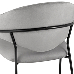 Серый стул с обивкой из искусственной замши Alexis варинант исполнения - 7 | Loft Concept в Волгограде