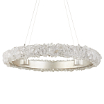 Люстра светодиодная фактурная в форме кольца Amber Crystal варинант исполнения - 3 | Loft Concept в Волгограде