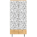 Шкаф с принтом Floral notes варинант исполнения - 2 | Loft Concept в Волгограде