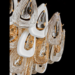 Люстра с многослойными белыми и прозрачными подвесками Character Chandelier варинант исполнения - 2 | Loft Concept в Волгограде