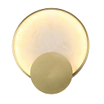 Бра в форме диска из бежевого алебастра Cryptocrystalline Stone варинант исполнения - 1 | Loft Concept в Волгограде