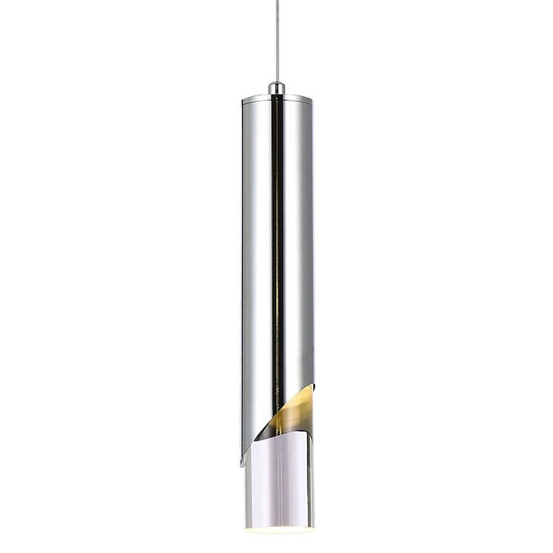 Подвесной светильник Metal Acrylic Tube Chrome Hanging Lamp Хром Прозрачный Подвесной светильник Metal Acrylic Tube Chrome Hanging Lamp Хром Прозрачный в Волгограде | Loft Concept
