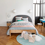 Бра из металла и дерева Ruell White Metal Wooden Wall Lamp варинант исполнения - 3 | Loft Concept в Волгограде