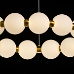 Люстра круглая с матовыми белыми шарами PEARLS Suspension варинант исполнения - 5 | Loft Concept в Волгограде