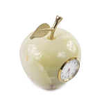 Часы настольные в виде яблока из натурального камня Оникс Stone Clock варинант исполнения - 2 | Loft Concept в Волгограде