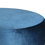 Пуф синий велюр на золотом металлическом основании Golden Belt варинант исполнения - 2 | Loft Concept в Волгограде