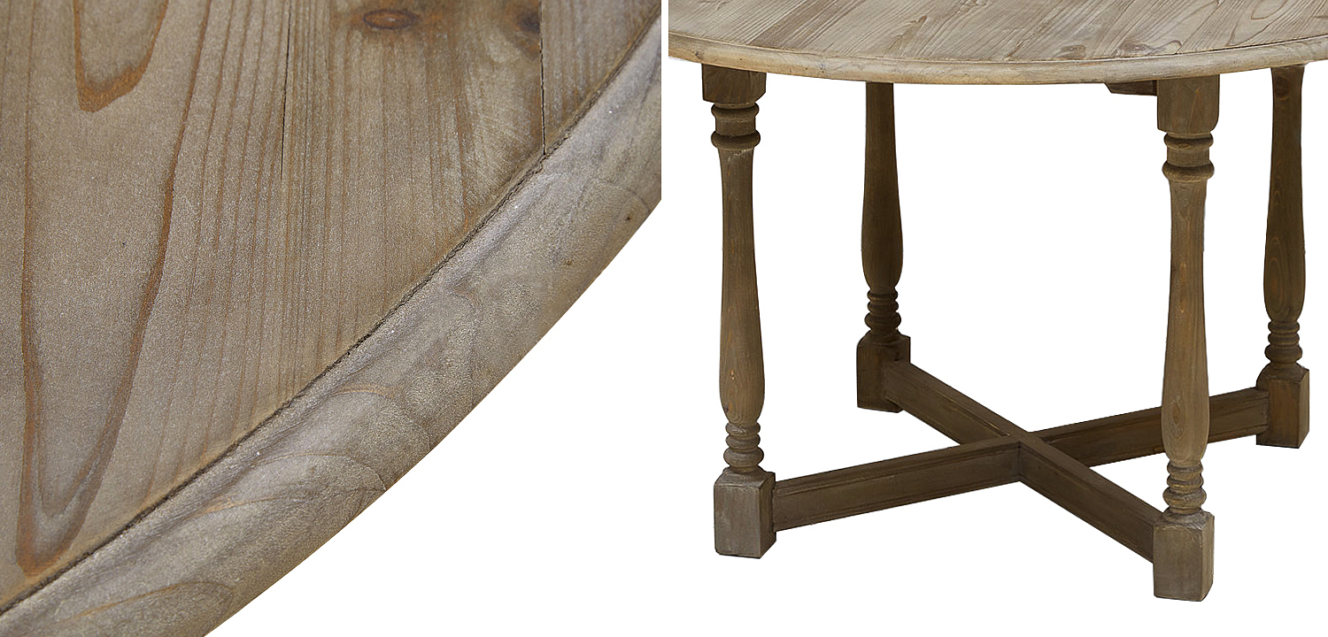 Стол круглый Morse Table из массива сосны Стол круглый Morse Table из массива сосны - Loft-Concept в Волгограде