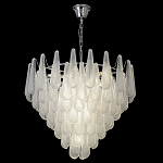 Люстра с подвесками из рифленного стекла в форме капель Textured Glass Chandelier варинант исполнения - 7 | Loft Concept в Волгограде