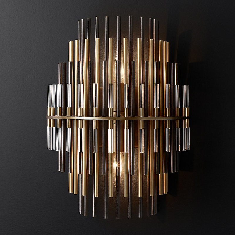 Бра Restoration Hardware Emile Sconce Прозрачный Латунь Античная полированная Темная бронза Бра Restoration Hardware Emile Sconce Прозрачный Латунь Античная полированная Темная бронза в Волгограде | Loft Concept