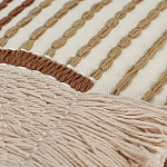 Чехол на подушку с вышивкой в виде геометрических узоров Beige Calista Rect варинант исполнения - 2 | Loft Concept в Волгограде