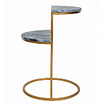 Кофейный столик с подстольем из металла Halves варинант исполнения - 5 | Loft Concept в Волгограде