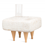 Керамический столик на деревянных ножках «Квадро» варинант исполнения - 2 | Loft Concept в Волгограде