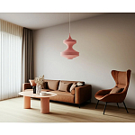 Подвесной вязаный розовый светильник «Моника» варинант исполнения - 3 | Loft Concept в Волгограде