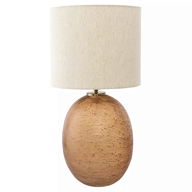 Настольная лампа с тканевым бежевым абажуром на овальном основании Beige Lampshade on Oval Base Бежевый Настольная лампа с тканевым бежевым абажуром на овальном основании Beige Lampshade on Oval Base Бежевый в Волгограде | Loft Concept