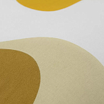 Подушка декоративная хлопковая горчичного цвета с абстрактным принтом Elysian Flow Sunset варинант исполнения - 3 | Loft Concept в Волгограде