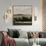 Бра с круглым плафоном из алебастра и бронзовой декоративной стрекозой 65 Alaris  варинант исполнения - 5 | Loft Concept в Волгограде