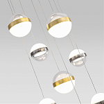 Люстра каскадная с 9-ю подвесами бронза и никель Peggy Futura lamp варинант исполнения - 3 | Loft Concept в Волгограде