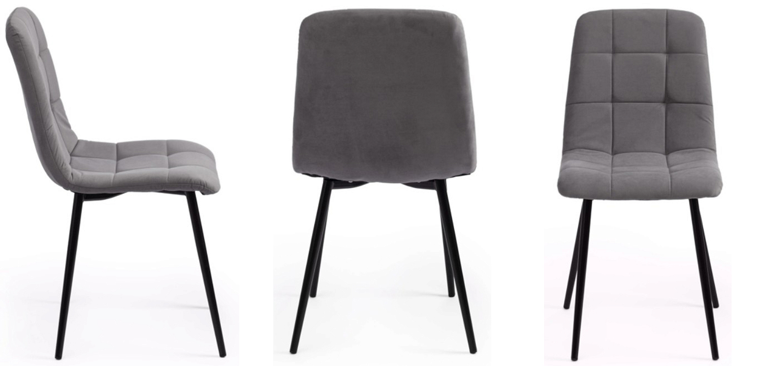 Стул Nancy Velour Grey Chair Стул Nancy Velour Grey Chair - Loft-Concept в Волгограде