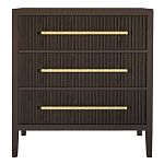 Комод Primo с 3 выдвижными ящиками Темный орех варинант исполнения - 7 | Loft Concept в Волгограде