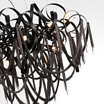 Люстра подвесная с объемной композицией из скрученных лент и металлических цепочек Atlantis Chain варинант исполнения - 5 | Loft Concept в Волгограде