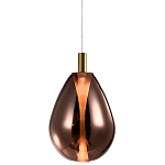 Подвесной светильник со стеклянным плафоном в форме капли NAOMI drop copper варинант исполнения - 3 | Loft Concept в Волгограде