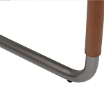 Стул мягкий с обивкой из рогожки и экокожи Contrasting Performance варинант исполнения - 4 | Loft Concept в Волгограде