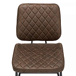 Стул с темно-коричневой обивкой из экокожи Benderson варинант исполнения - 5 | Loft Concept в Волгограде