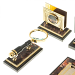 Настольный письменный набор из яшмы и долерита с декором в виде коня Manager Organizer варинант исполнения - 6 | Loft Concept в Волгограде