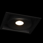 Встраиваемый спот светодиодный черного цвета квадратной формы из металла Pure Square варинант исполнения - 3 | Loft Concept в Волгограде