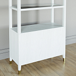 Стеллаж со стеклянными полками Elsa Dreams White варинант исполнения - 7 | Loft Concept в Волгограде