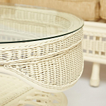 Комплект уличной мебели из ротанга Clara белый варинант исполнения - 12 | Loft Concept в Волгограде