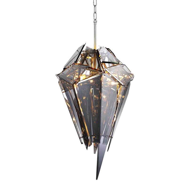 Люстра Chandelier Shard Никель Дымчатый (Smoke) Люстра Chandelier Shard Никель Дымчатый (Smoke) в Волгограде | Loft Concept