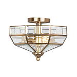 Потолочный светильник шестигранной формы с прозрачными стеклянным плафоном Elstead Lighting варинант исполнения - 1 | Loft Concept в Волгограде