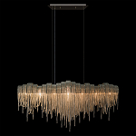 Люстра подвесная с металлическими дугами и длинными цепочками 115 см Atlantis Chain варинант исполнения - 12 | Loft Concept в Волгограде
