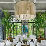 Люстра белая плетеная с кисточками Boho Tassel Chandelier варинант исполнения - 3 | Loft Concept в Волгограде